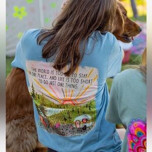 Natural Life Women’s T Shirt Outdoors “Life Is too Short”
